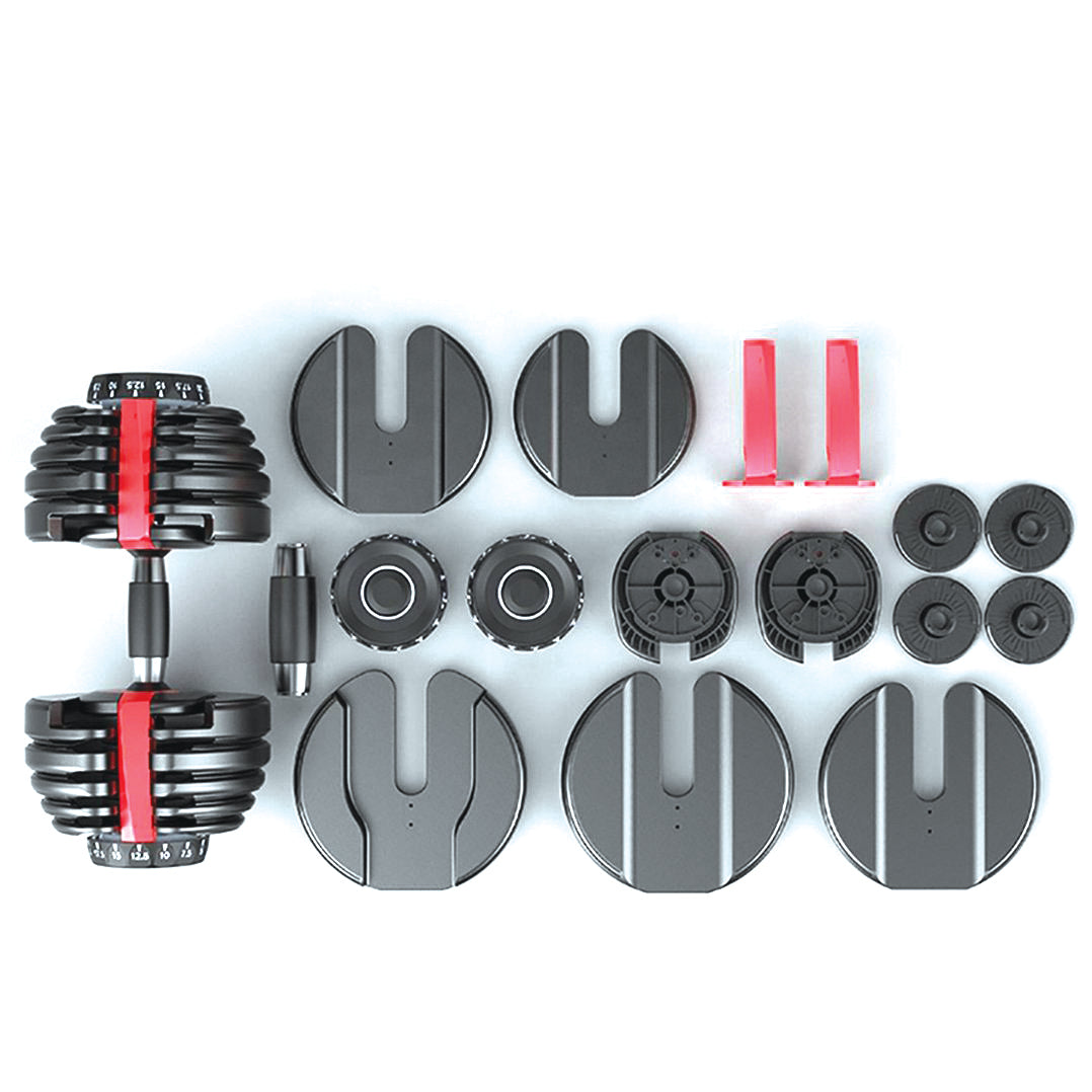 Adjustable Dumbbells - IRONFLEX Version 1.0 - 5 lbs to 52.5 lbs